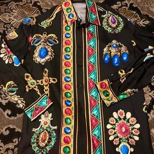 Versace silk shirt size 41
